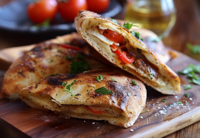 Scopri la ricetta tradizionale delle scacce siciliane, deliziosi calzoni ripieni di pomodoro, formaggio e olive. Facili e gustosi!